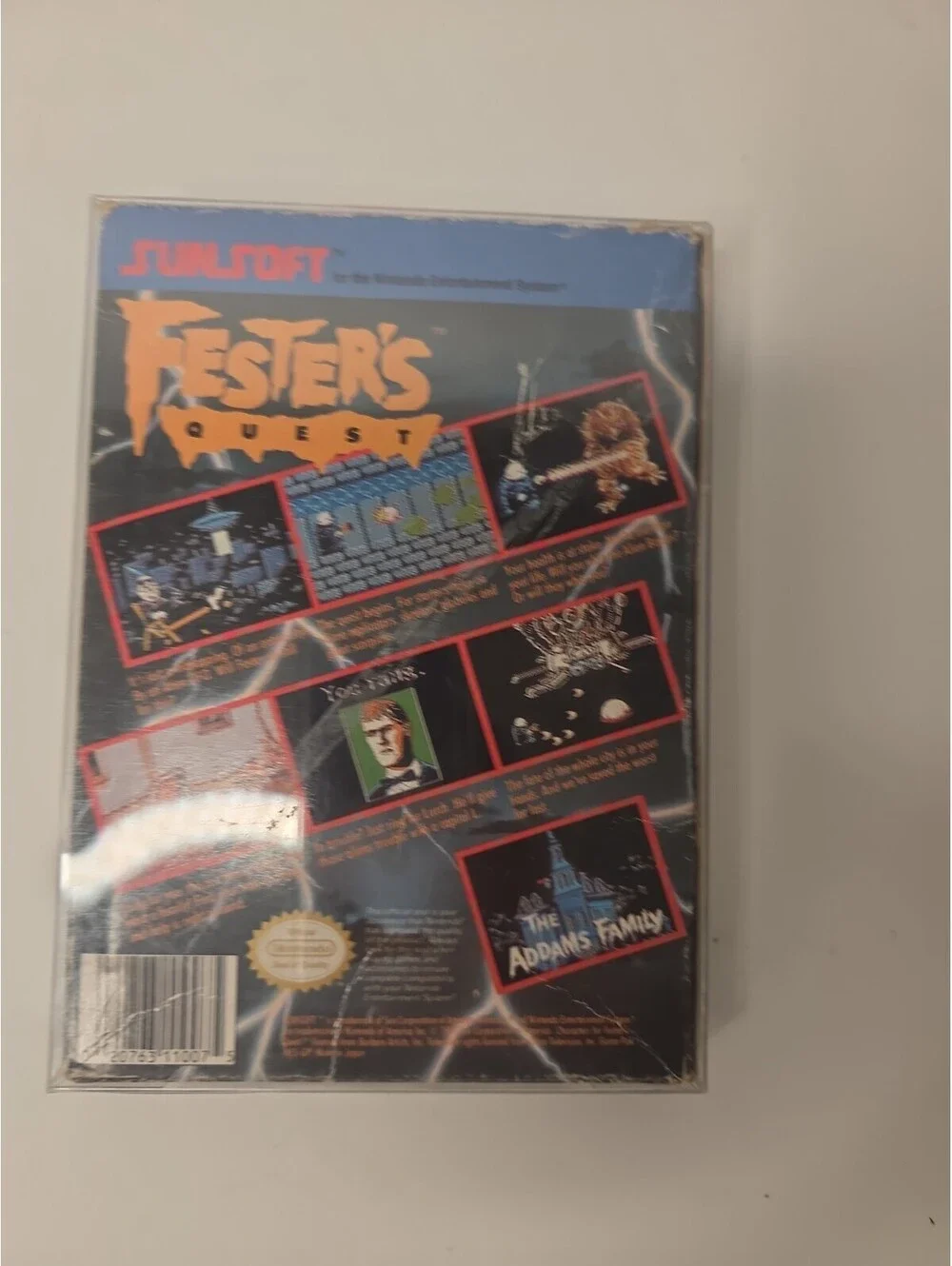 Nintendo NES Game Fester’s Quest No Manual Plastic Protector